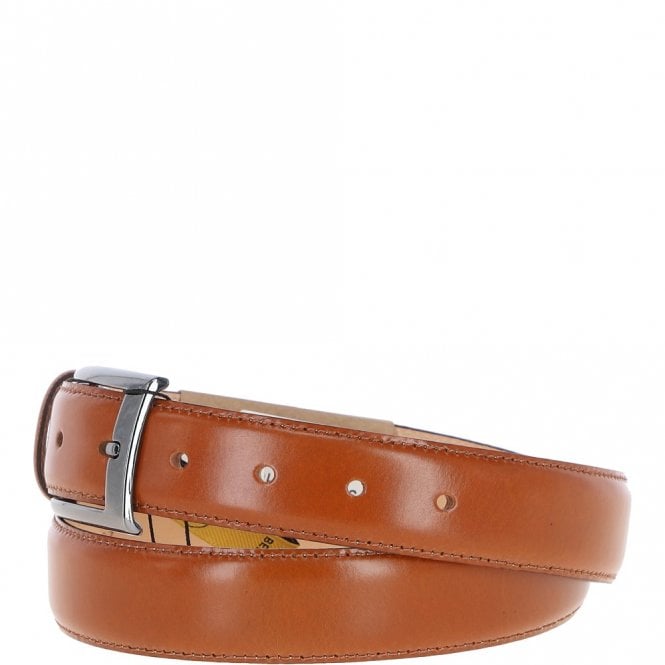 Ashwood Leather Mens Leather Chino Belt Tan: MB-102