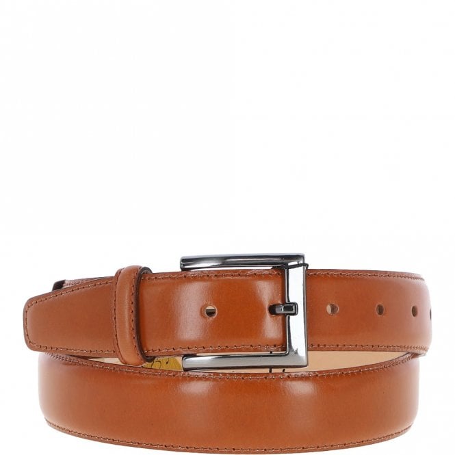 ashwood leather Mens Leather Chino Belt Tan: MB-102