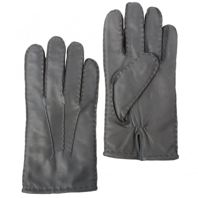 ashwood leather Mens Leather Gloves Gray : 710