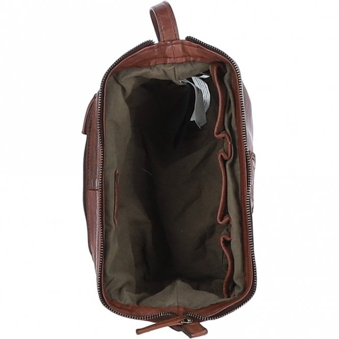 Ashwood Leather Mens Leather Wash Bag Brandy : Duff