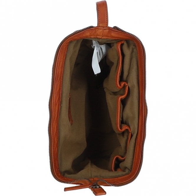 Ashwood Leather Mens Leather Wash Bag Tan : Duff