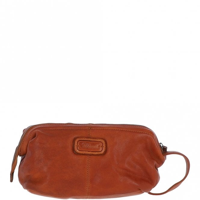 ashwood leather Mens Leather Wash Bag Tan : Duff