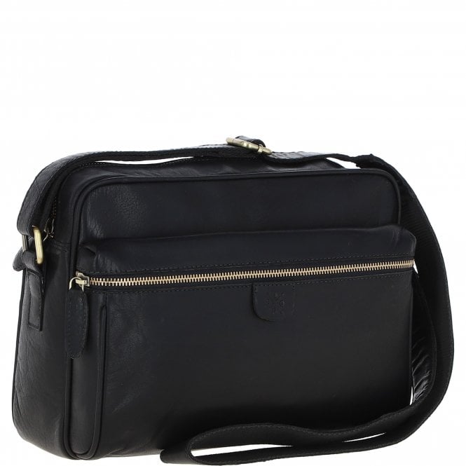 Ashwood Leather Ashwood Leather Messenger Bag – Black: T-73