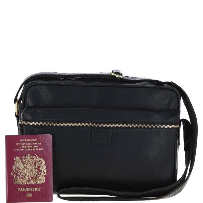 Ashwood Leather Ashwood Leather Messenger Bag – Black: T-73