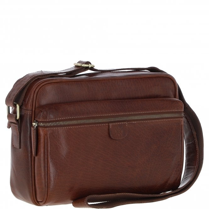 Ashwood Leather Ashwood Leather Messenger Bag – Chestnut Tan: T-73