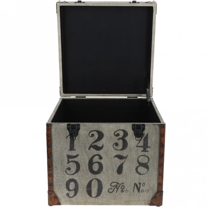 Ashwood Leather Ashwood Leather Numeric Storage Trunk Grey: KI-036