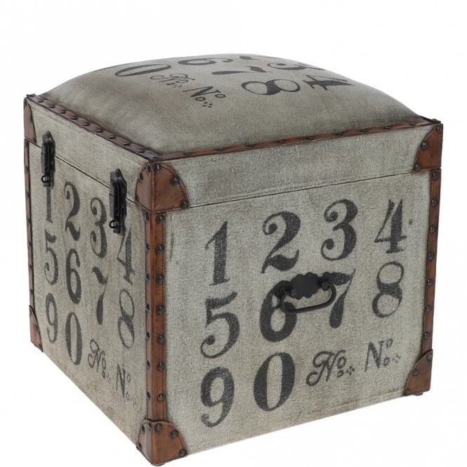 Ashwood Leather Ashwood Leather Numeric Storage Trunk Grey: KI-036