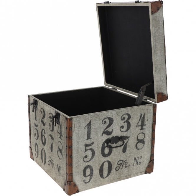 Ashwood Leather Ashwood Leather Numeric Storage Trunk Grey: KI-036