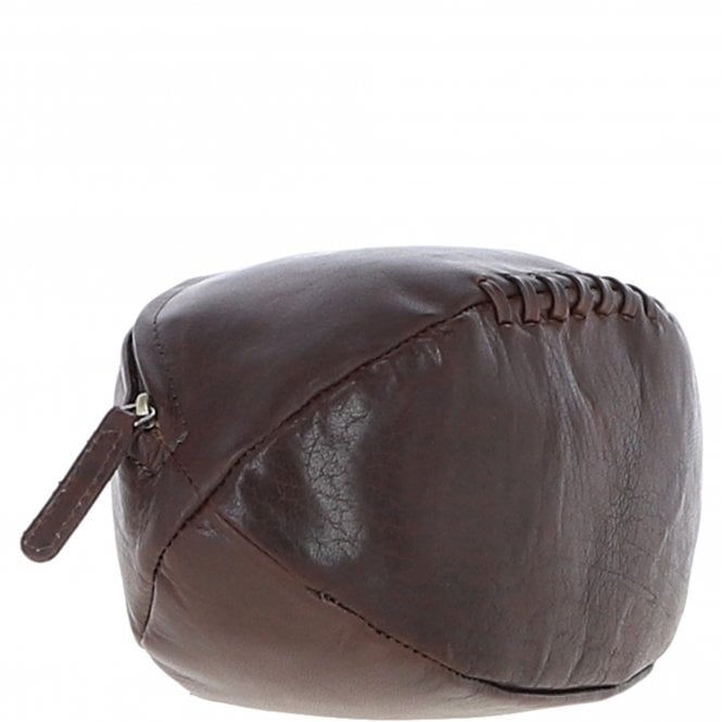 Ashwood Leather Ashwood Leather Rugby Ball Washbag Brandy: Q-40