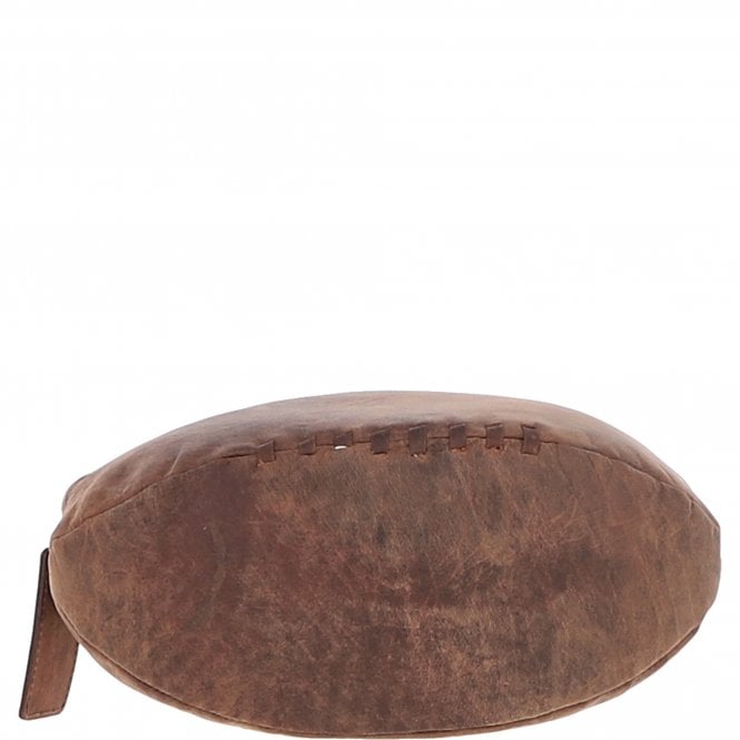ashwood leather Ashwood Leather Rugby Ball Washbag Brown: Q-40