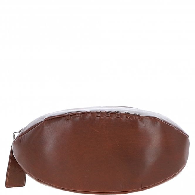 ashwood leather Ashwood Leather Rugby Ball Washbag Chestnut: Q-40