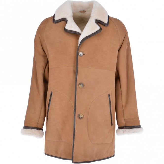 ashwood leather Sheepskin Coat Biscuit : Hektor