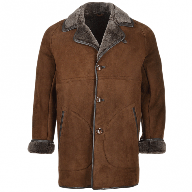 ashwood leather Sheepskin Coat Brown : Hektor