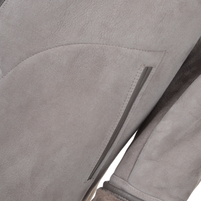 Ashwood Leather Sheepskin Coat Gray : Hektor