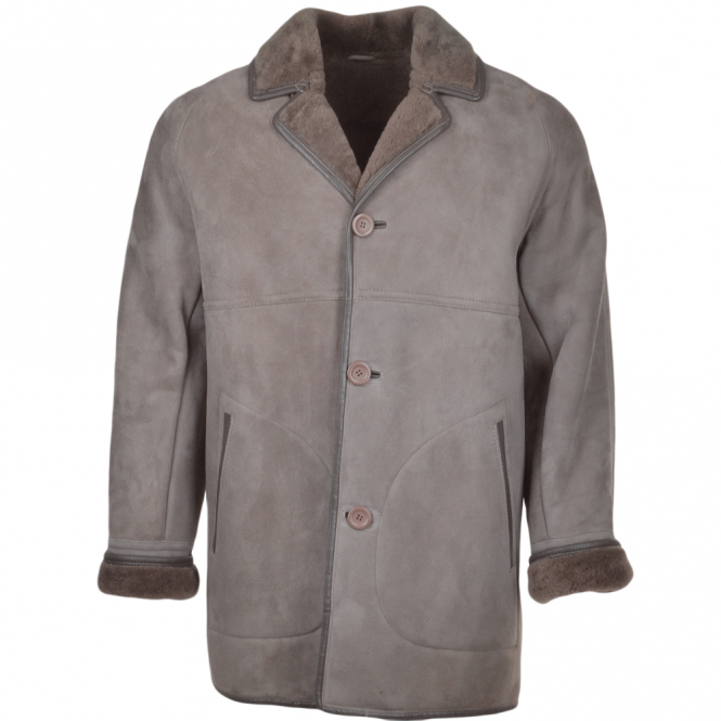 ashwood leather Sheepskin Coat Gray : Hektor