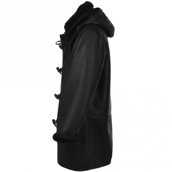 Ashwood Leather Sheepskin Duffle Black : Magnus