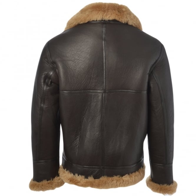 Ashwood Leather Sheepskin Flying Jacket Ginger : Leo