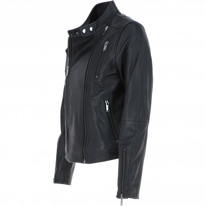 Ashwood Leather Ashwood Leather Side Zip Biker Jacket Black: AWL-103
