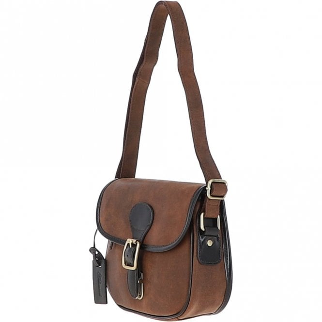 Ashwood Leather Ashwood Leather Small Saddle Bag Oily Brown: Joules