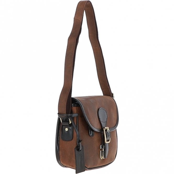 Ashwood Leather Ashwood Leather Small Saddle Bag Oily Brown: Joules