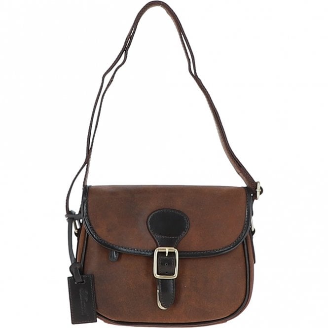 ashwood leather Ashwood Leather Small Saddle Bag Oily Brown: Joules