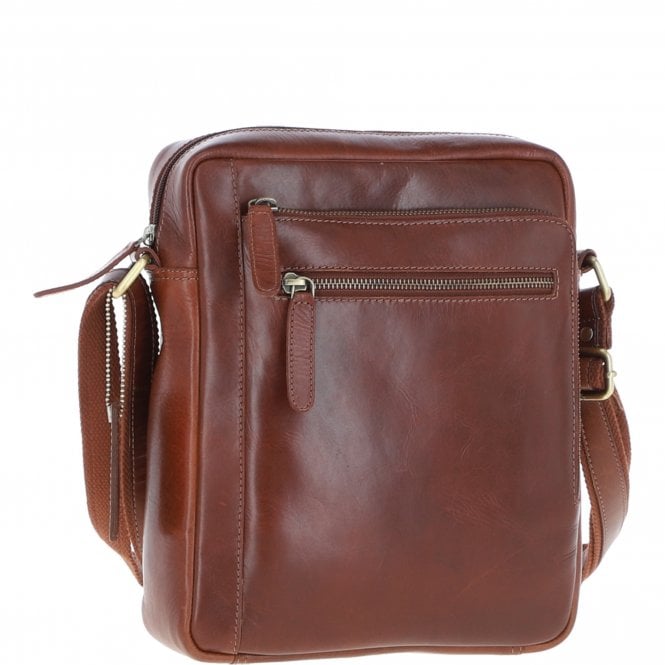 Ashwood Leather Ashwood Leather Travel Flight Bag Chestnut: K-42