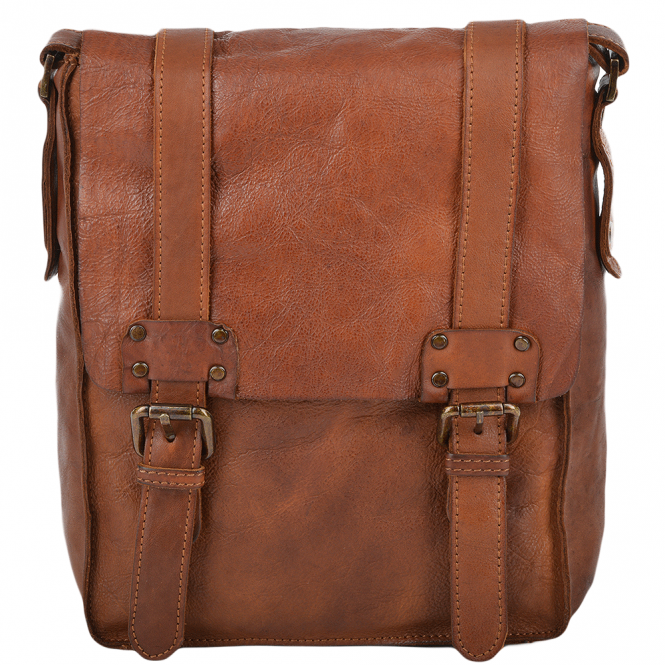 ashwood leather Vintage A4 Messenger Bag Rust : 7995
