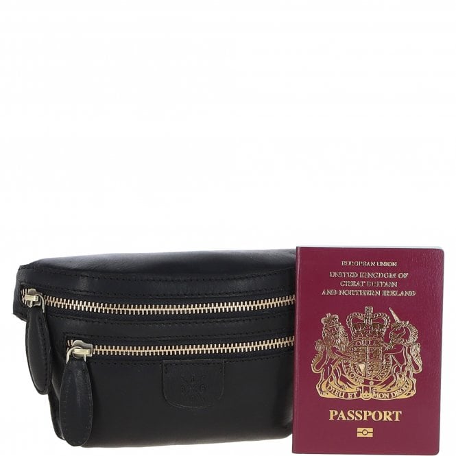 Ashwood Leather Ashwood Leather Waist Bag - Black: T-74