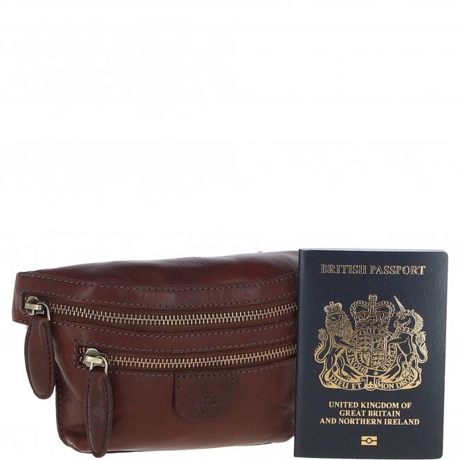 Ashwood Leather Ashwood Leather Waist Bag - Chestnut Tan: T-74