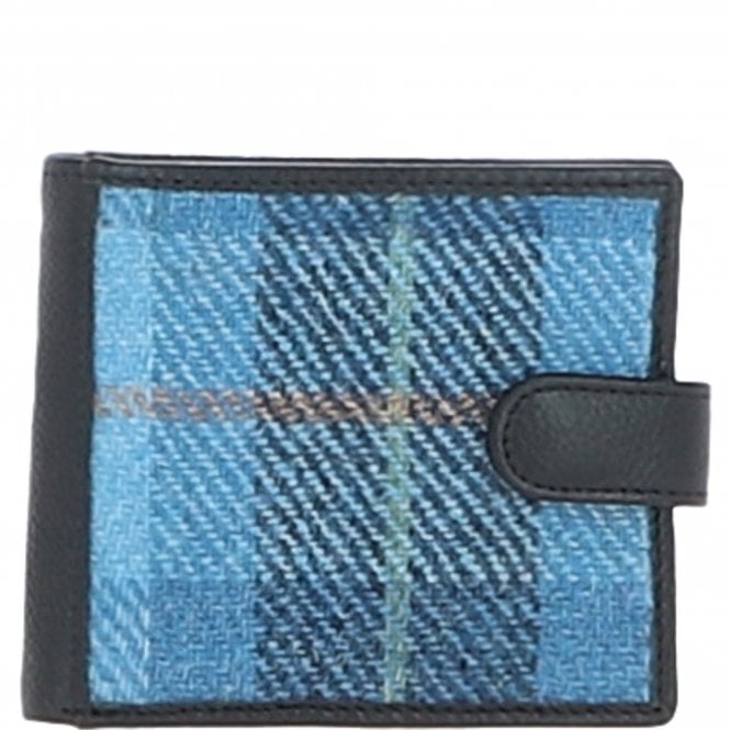 ashwood leather Ashwood Leather x Harris Tweed Bi-Fold Wallet Black/Mix: TW-80-23-BM