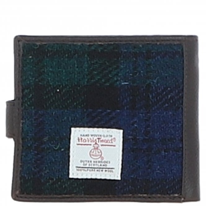 Ashwood Leather Ashwood Leather X Harris Tweed Bi-Fold Wallet Brown/Mix: TW-80-22-BM