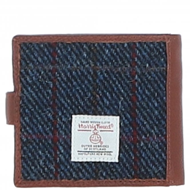 Ashwood Leather ​Ashwood Leather X Harris Tweed Bi-Fold Wallet Tan/Mix: TW-80-21-TM