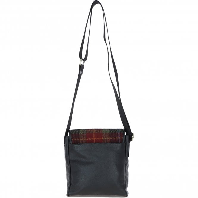 Ashwood Leather Ashwood Leather X Harris Tweed Bodybag Black/Green/Red: TW-41-07-BR