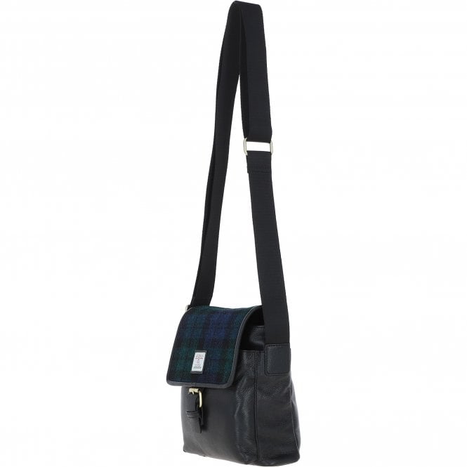Ashwood Leather Ashwood Leather X Harris Tweed Bodybag Black/Watch: TW-41-03-BW