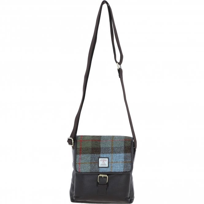 ashwood leather Ashwood Leather x Harris Tweed Bodybag Brown/Mcload: TW-41-01-BM