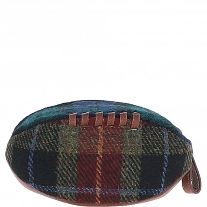 Ashwood Leather Ashwood Leather X Harris Tweed Mini Rugby Washbag Tan/Mix: TW-81-21-TM