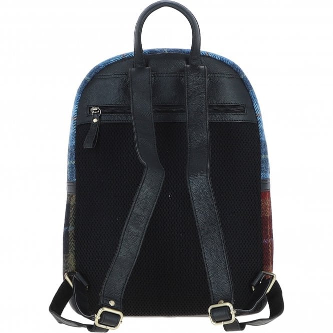 Ashwood Leather Ashwood Leather X Harris Tweed Multi Colour Backpack Black/Mix: TW-83-23-BM
