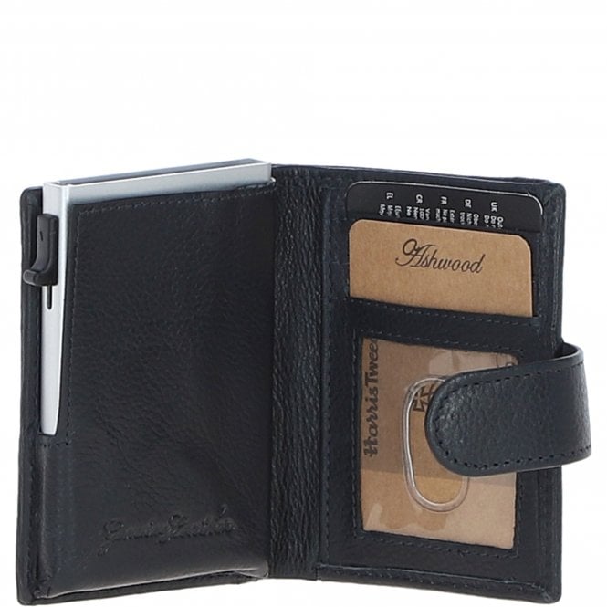 Ashwood Leather Ashwood Leather X Harris Tweed RFID Secure Wallet Navy/Pink: TW-16-06-NP