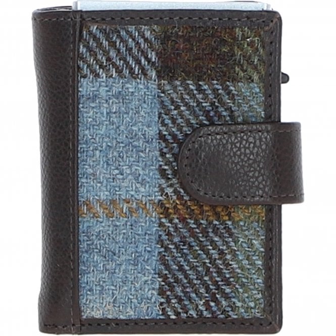 ashwood leather Ashwood Leather x Harris Tweed RFID Secure Wallet Brown/Mcload: TW-16-01-BM