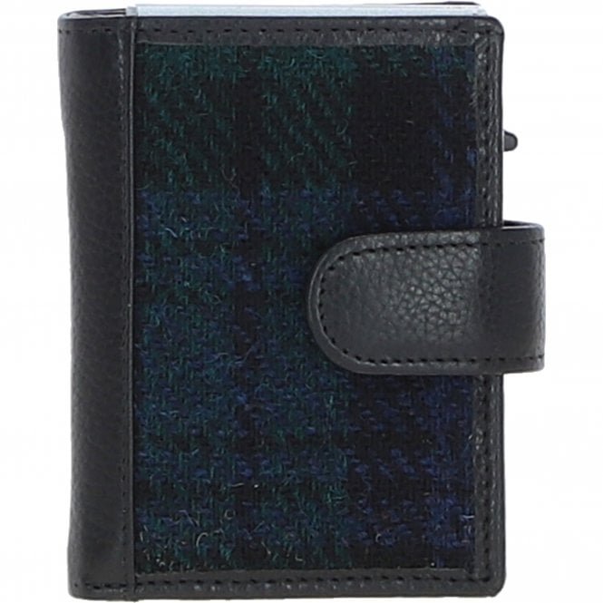 ashwood leather Ashwood Leather x Harris Tweed RFID Secure Wallet Black/Watch: TW-16-03-BW