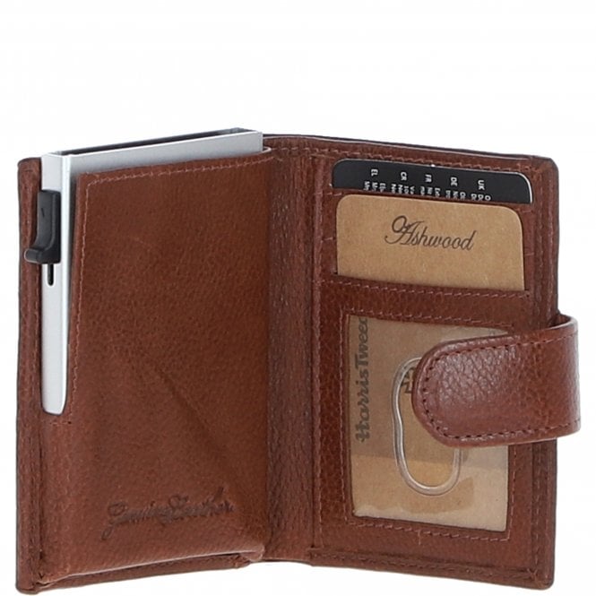 Ashwood Leather Ashwood Leather X Harris Tweed RFID Secure Wallet Tan/Watch: TW-16-04-TW