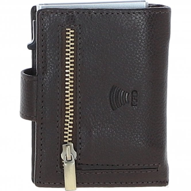 Ashwood Leather Ashwood Leather X Harris Tweed RFID Secure Wallet Brown/Green: TW-16-09-BG