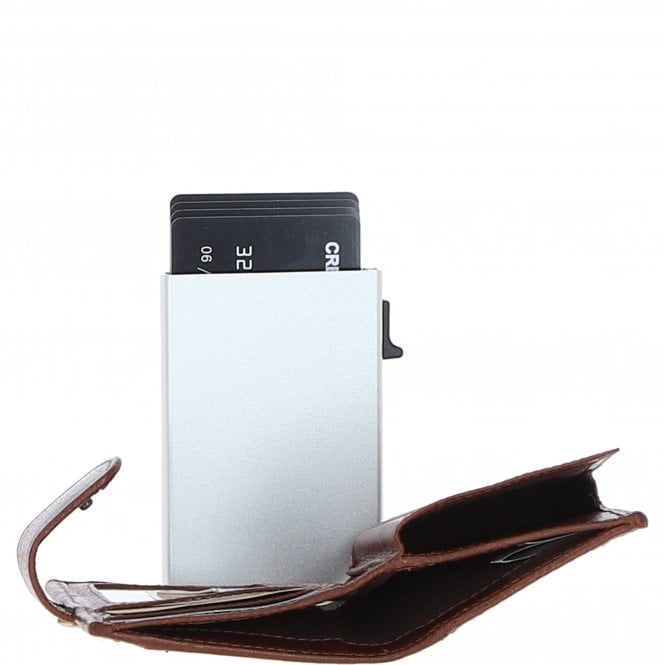 Ashwood Leather Ashwood Leather X Harris Tweed RFID Secure Wallet Tan/Navy: TW-16-011-TN