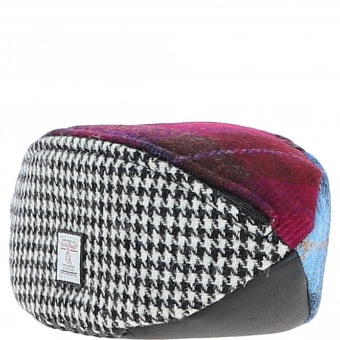 Ashwood Leather Ashwood Leather X Harris Tweed Rugby Washbag Black/Mix: TW-82-23-BM