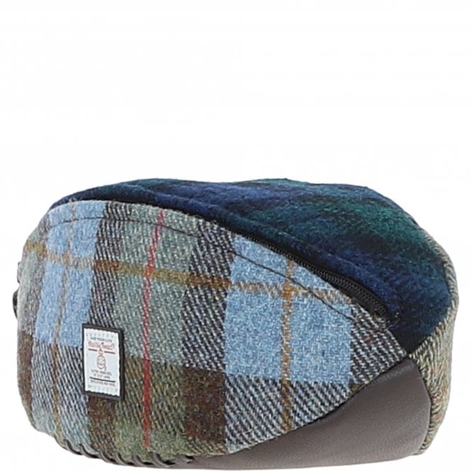 Ashwood Leather Ashwood Leather X Harris Tweed Rugby Washbag Brown/Mix: TW-82-22-BM