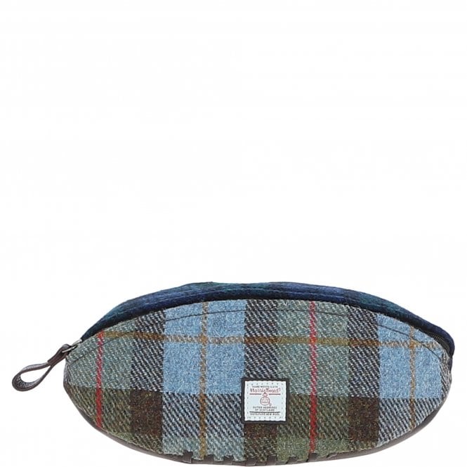 ashwood leather Ashwood Leather x Harris Tweed Rugby Washbag Brown/Mix: TW-82-22-BM