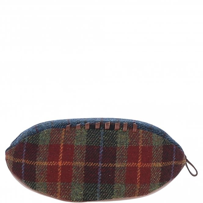 Ashwood Leather Ashwood Leather X Harris Tweed Rugby Washbag Tan/Mix: TW-82-21-TM
