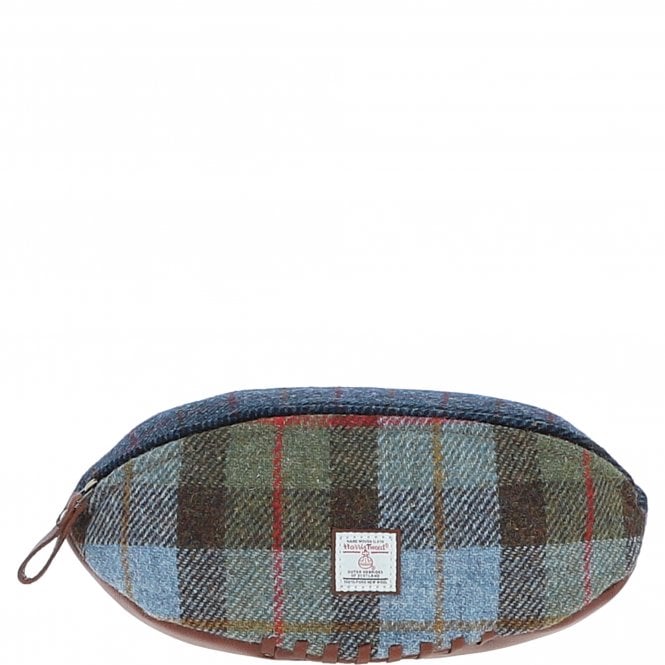ashwood leather Ashwood Leather x Harris Tweed Rugby Washbag Tan/Mix: TW-82-21-TM