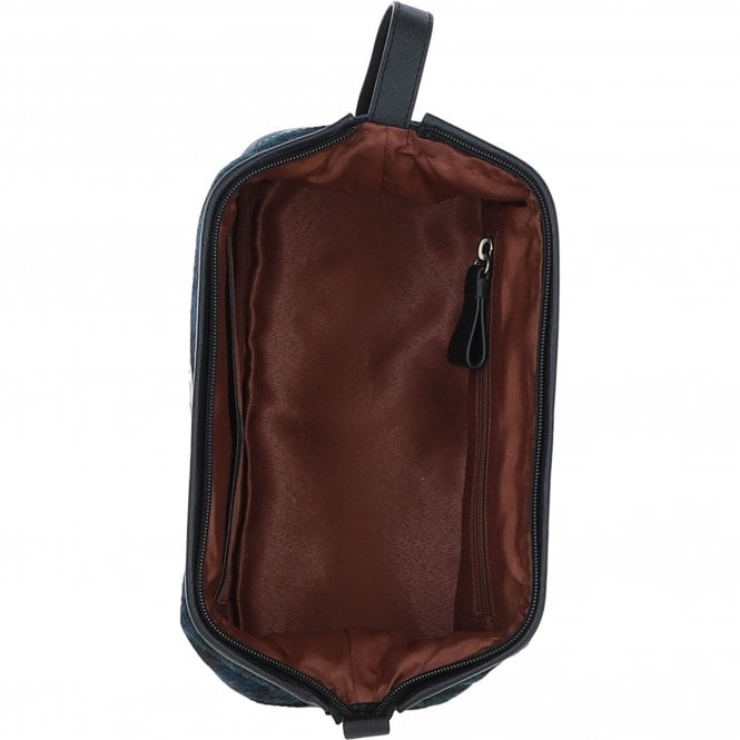 Ashwood Leather Ashwood Leather X Harris Tweed Unisex Washbag Black/Watch: TW-40-03-BW