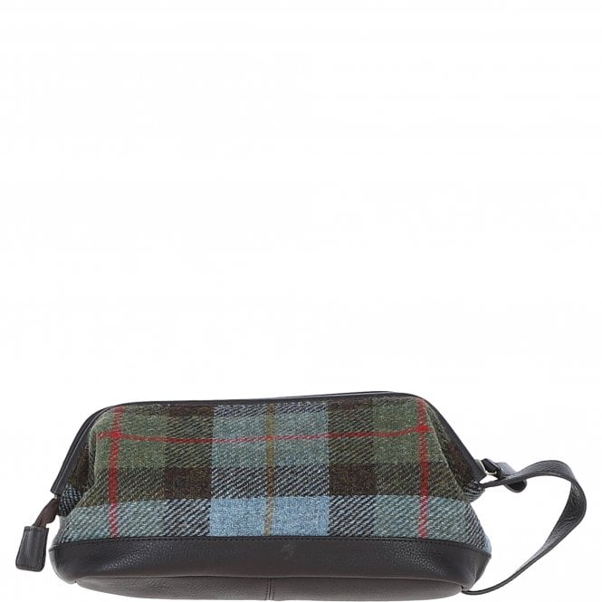 Ashwood Leather Ashwood Leather X Harris Tweed Unisex Washbag Brown/Mcload: TW-40-01-BM